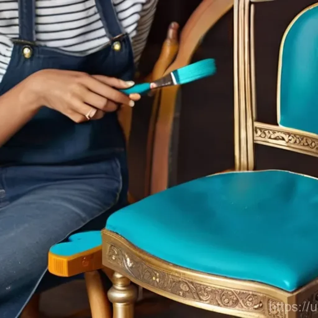 수공예 중고품 활용 - **Prompt 1: Furniture Restoration & Personal Touch**
A young Pakistani woman, around 25, wearing...