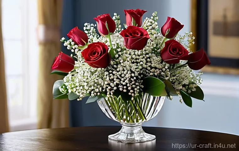 수공예 꽃다발 만들기 - **Prompt 1: The Art of Floral Arrangement**
    "A close-up shot of skilled hands, wearing simple, m...